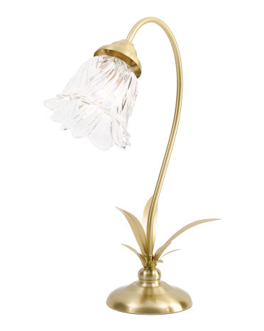 20in Metal Scalloped Glass Flower Shade Lamp | Home | Marshalls | Marshalls