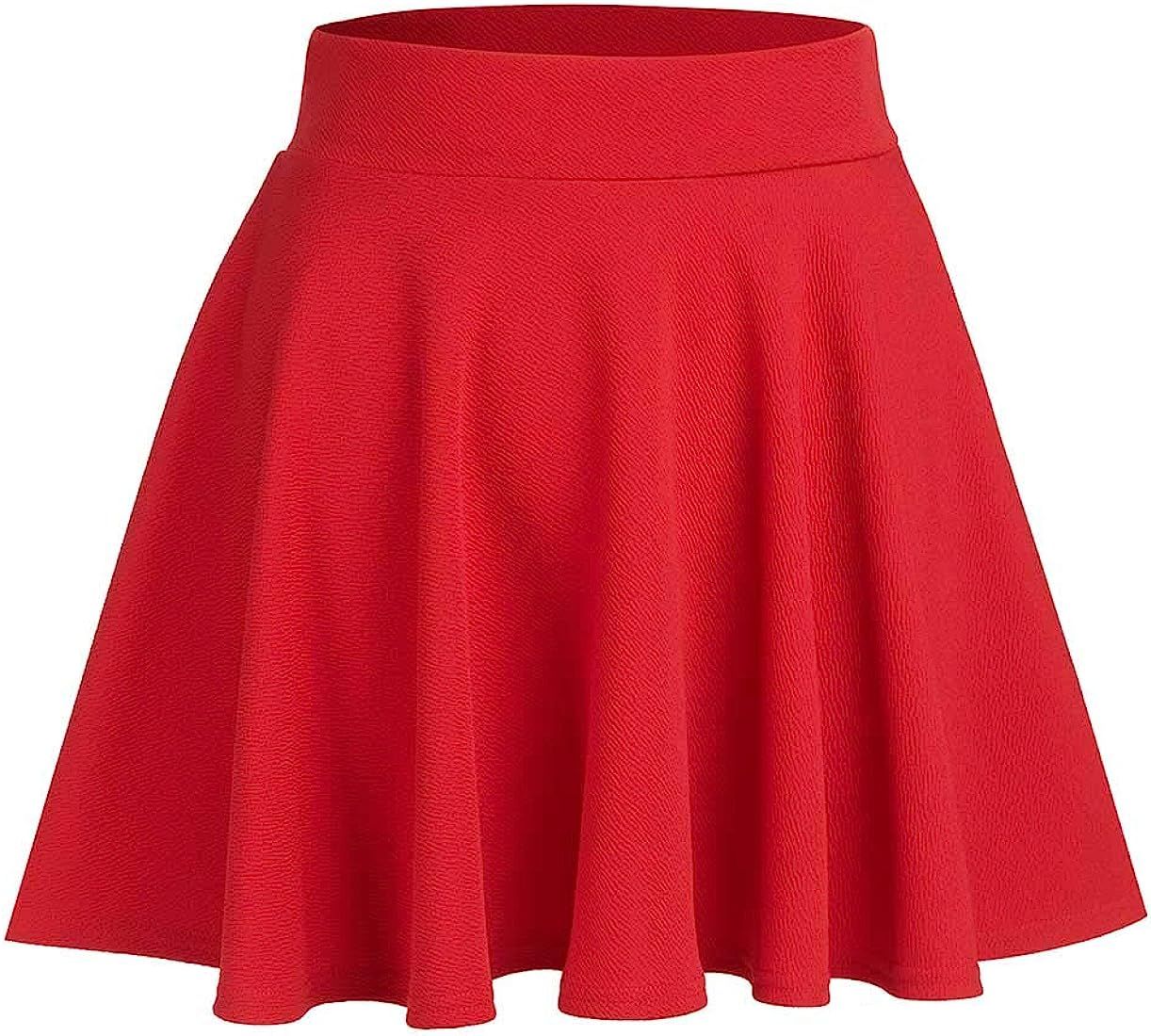 CUNLIN Womens Skirt XXS-6XL Plus Size Super Stretchy Elastic Waist Skirts | Amazon (US)