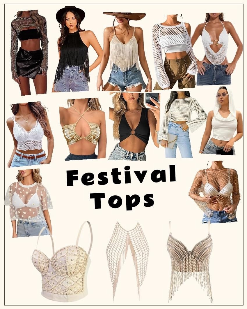 Festival outfit planning just got easier. From statement tops to standout bottoms and the perfect pair of shoes, this roundup has everything you need to build a look that is ready for the desert, the city, or the beach stage. Whether you are heading to Coachella, Stagecoach Festival, Lollapalooza, Electric Daisy Carnival, or Ultra Music Festival, these outfit combos bring the perfect mix of style, comfort, and festival energy.

Think fringe, metallics, crochet textures, denim moments, and boots that can handle long days of dancing. Save this for festival outfit inspo and mix and match your favorite pieces to create a look that feels fun, bold, and totally you.

Keywords: festival outfit ideas, festival fashion inspo, coachella outfits, boho festival style, music festival looks, summer festival outfits, festival style guide

Hashtags: #FestivalOutfits #FestivalFashion #CoachellaStyle #FestivalInspo #MusicFestivalLooks FestivalSeason BohoFestival CoachellaOutfits FestivalStyle SummerFestival
