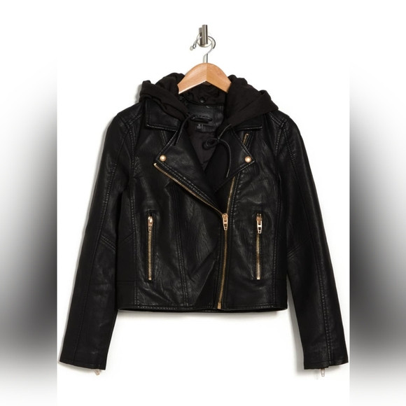 Blank NYC Faux Leather Moto Jacket - Size M | Poshmark