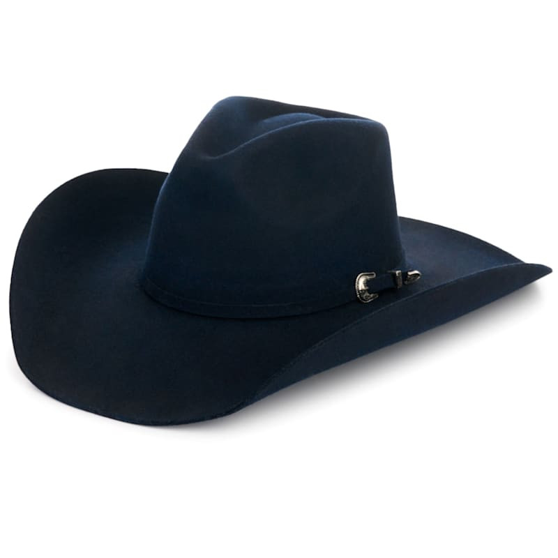 Rockin C Women's Navy Tracker Self Band & Buckle Felt Western Hat | Cavender's