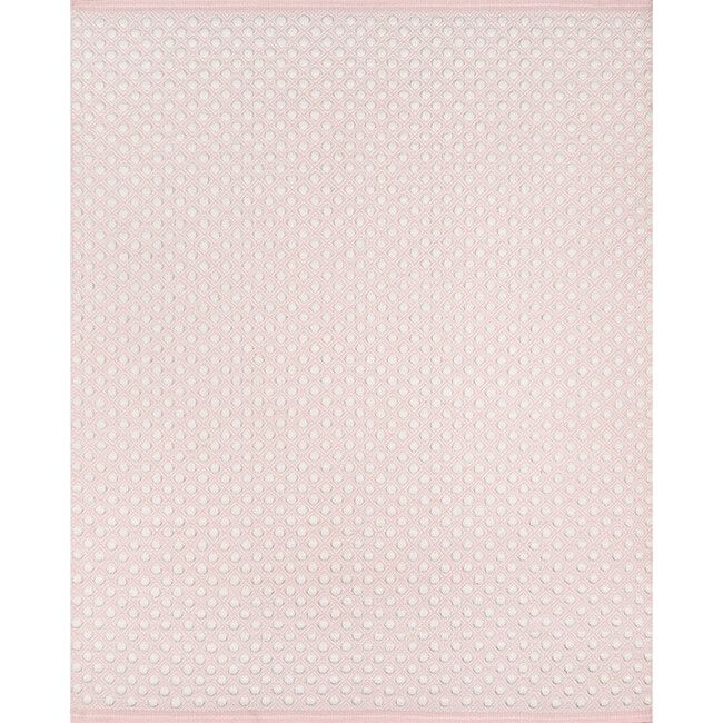 Langdon Windsor Handwoven Wool Rug, Pink | Maisonette