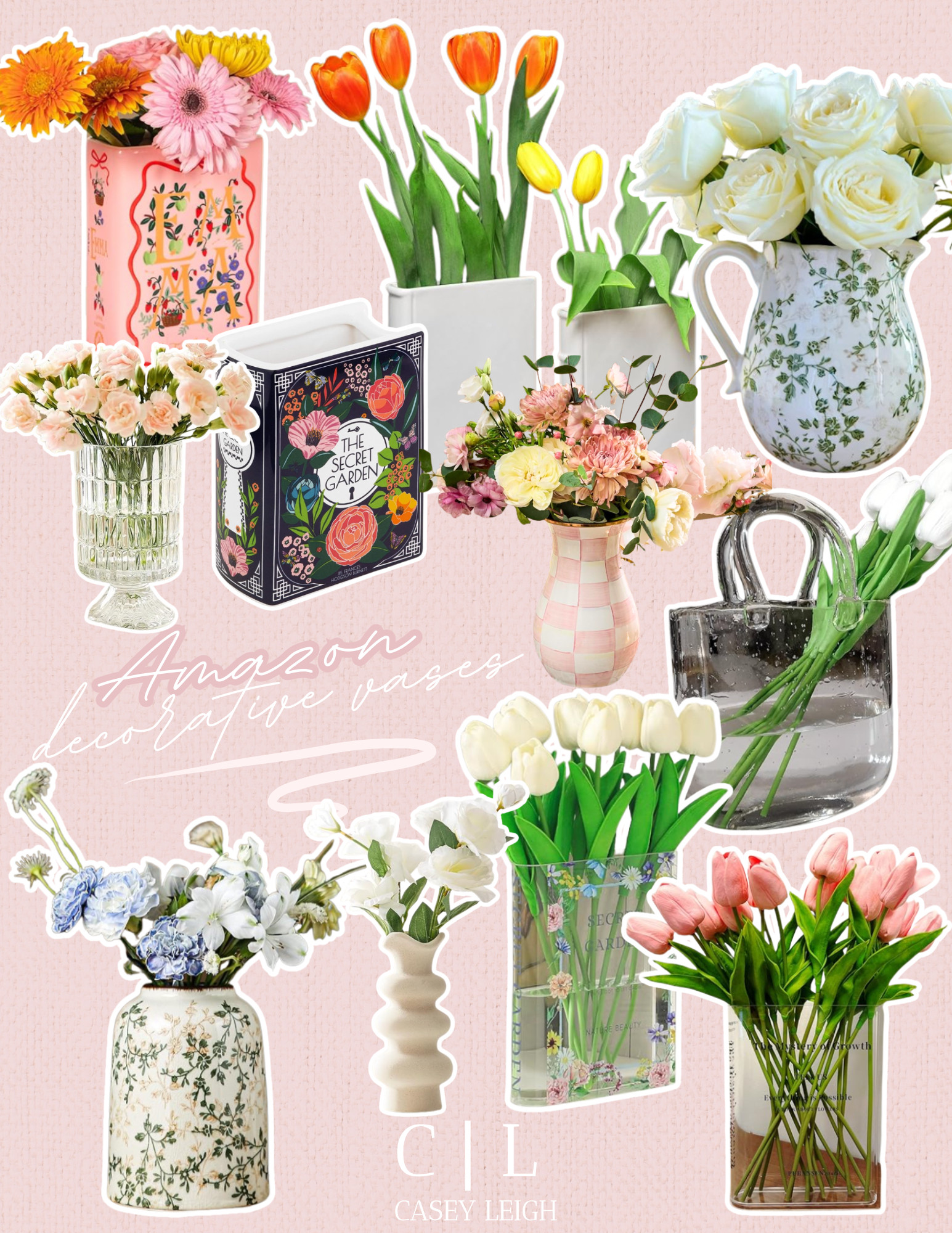 Because fresh flowers deserve a pretty home! 🌷✨ These Amazon vases give all the spring vibes and make the perfect decor piece for any space. #homedecor #homedecorfinds 

 #LTKHome