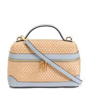 Made In Italy Straw Large Vanity Case | TJ Maxx