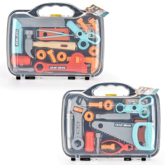 Plastic Children's Tool Box Set/13pcs/ Boxed - Etsy | Etsy (US)