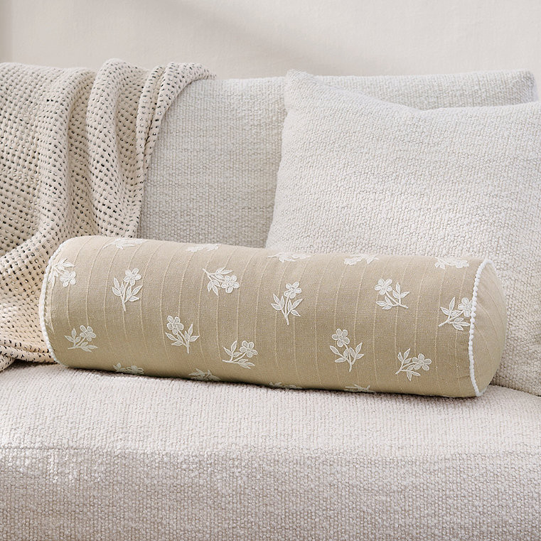 Aven Embroidered Pillow - Grandin Road | Grandin Road