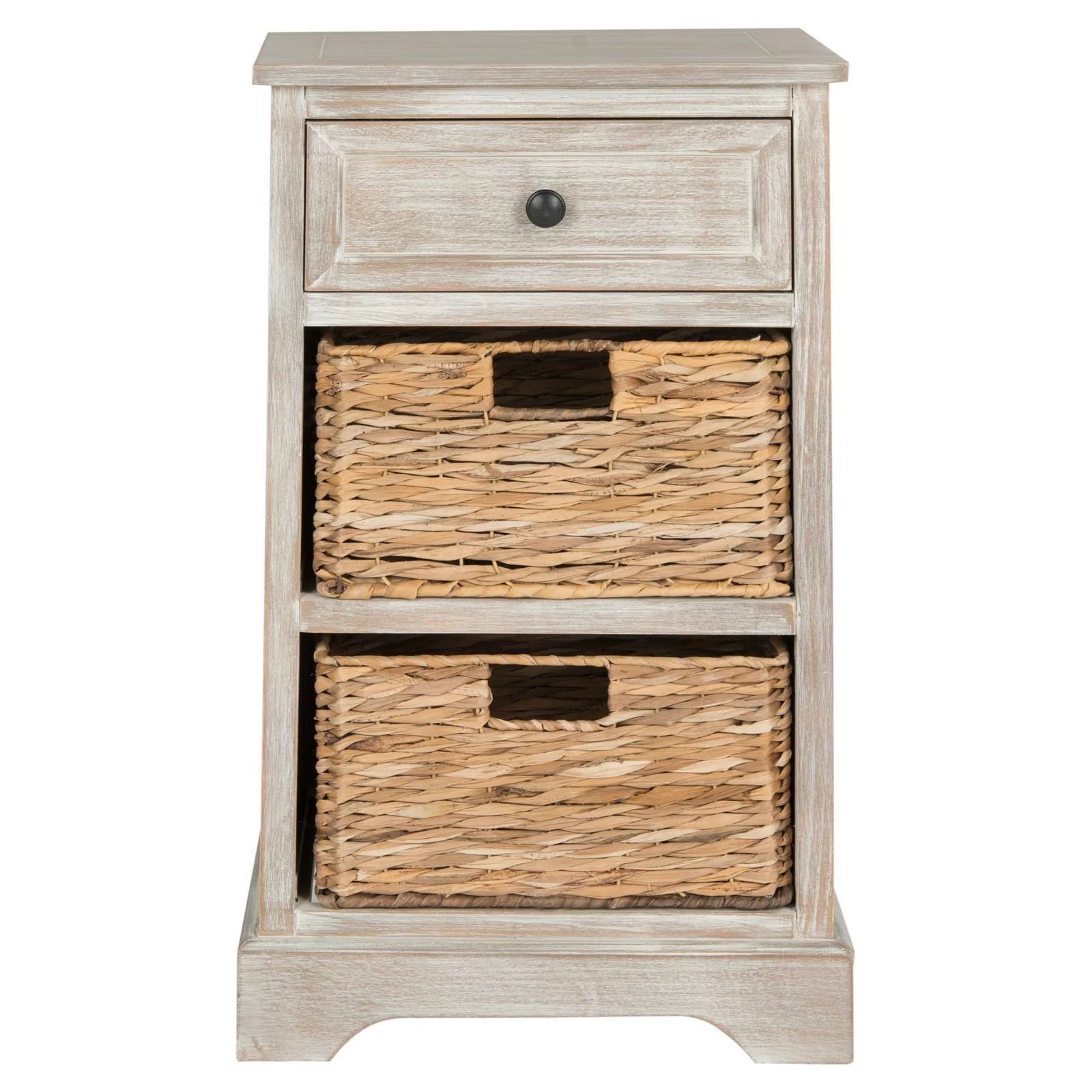 Safavieh Carrie 1-Drawer Storage Side Table with 2 Baskets | Walmart (US)