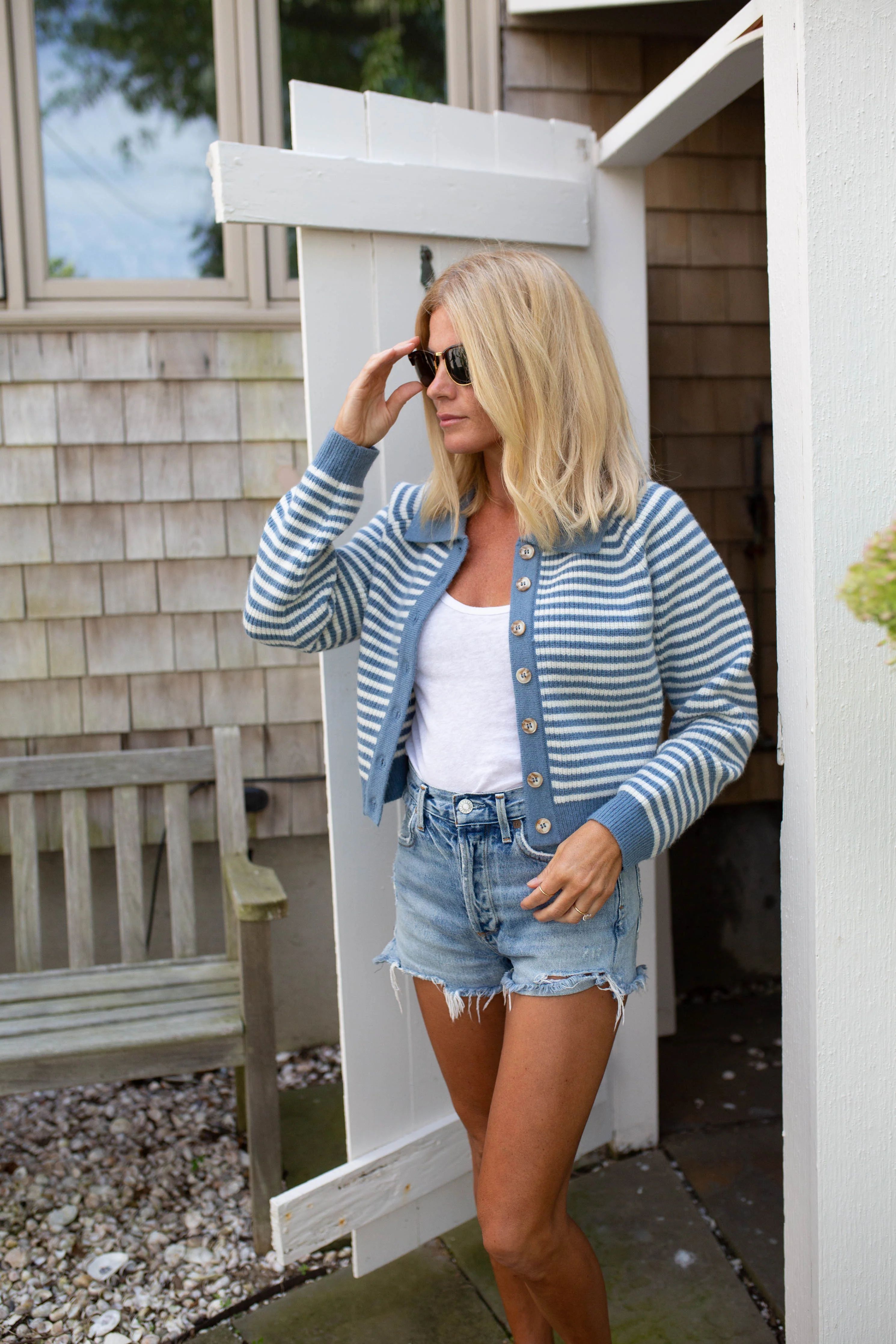 Coastal Striped Cardigan | Marea