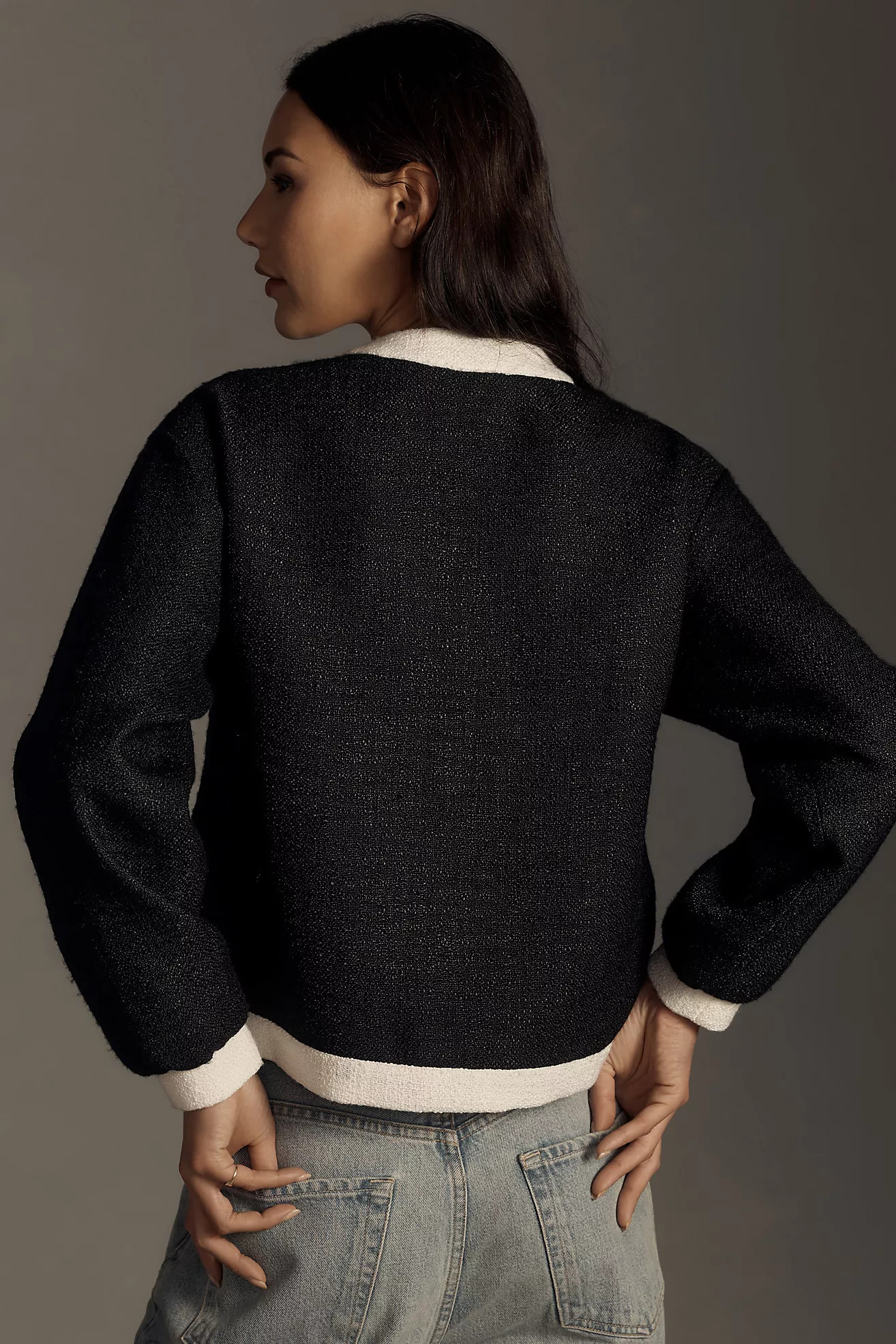 By Anthropologie Colorblock Tweed Coatigan | Anthropologie (US)