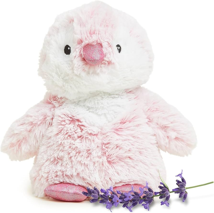 warmies Microwavable & Weighted Stuffed Animals, Pink Penguin - Heated Stuffed Animal Plushie for... | Amazon (US)