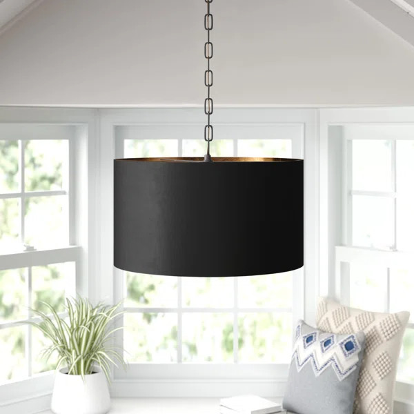 Rosamund 3 - Light Unique/Statement Drum Chandelier | Wayfair North America