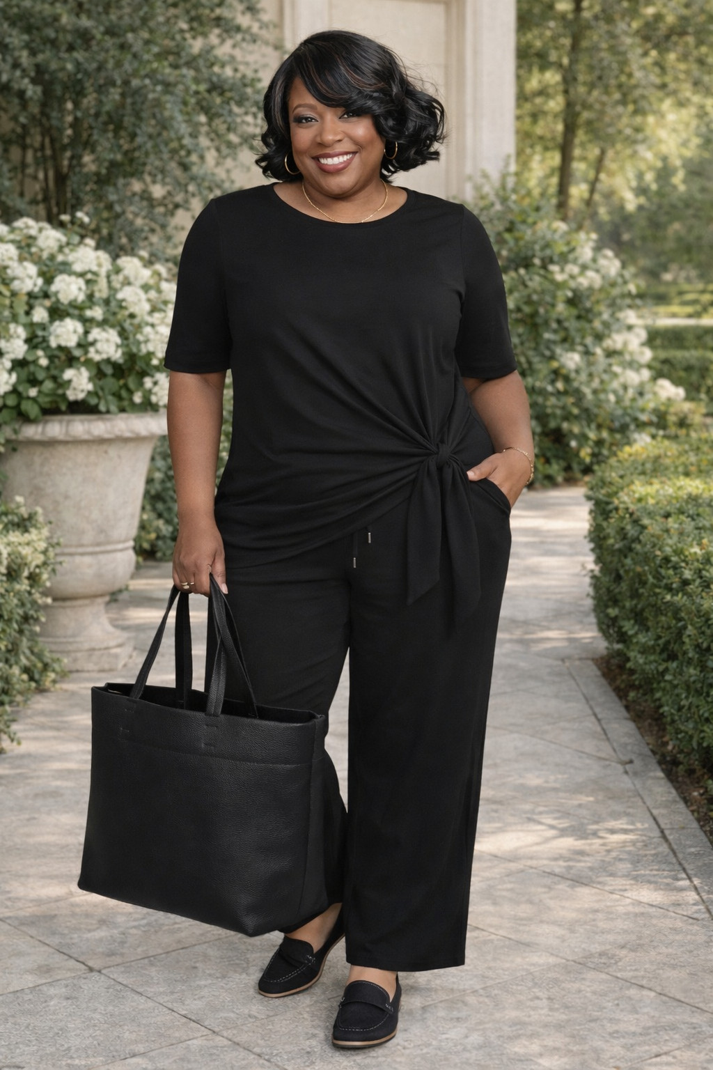 All black, all confidence 
This Lands’ End set is the definition of effortless polish—comfortable, flattering, and ready for anything.

#LTKStyle #Over50Fashion #EffortlessChic #EverydayConfidence 

 #LTKOver40 #LTKPlusSize #LTKWorkwear