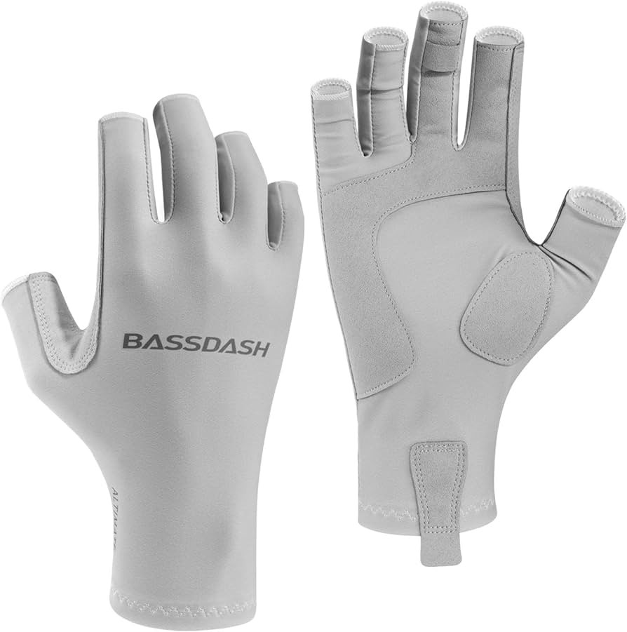 BASSDASH ALTIMATE UPF 50+ Women’s Fishing Gloves UV Sun Protection Fingerless Gloves for Kayaki... | Amazon (CA)