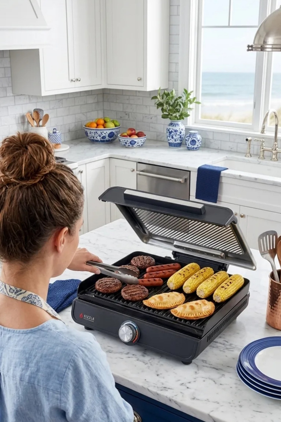 if you’re afraid of propane tanks  like I am just grill inside and get the same grill marks and  the same taste other peopl they#ninja #grilling 

#LTKHome