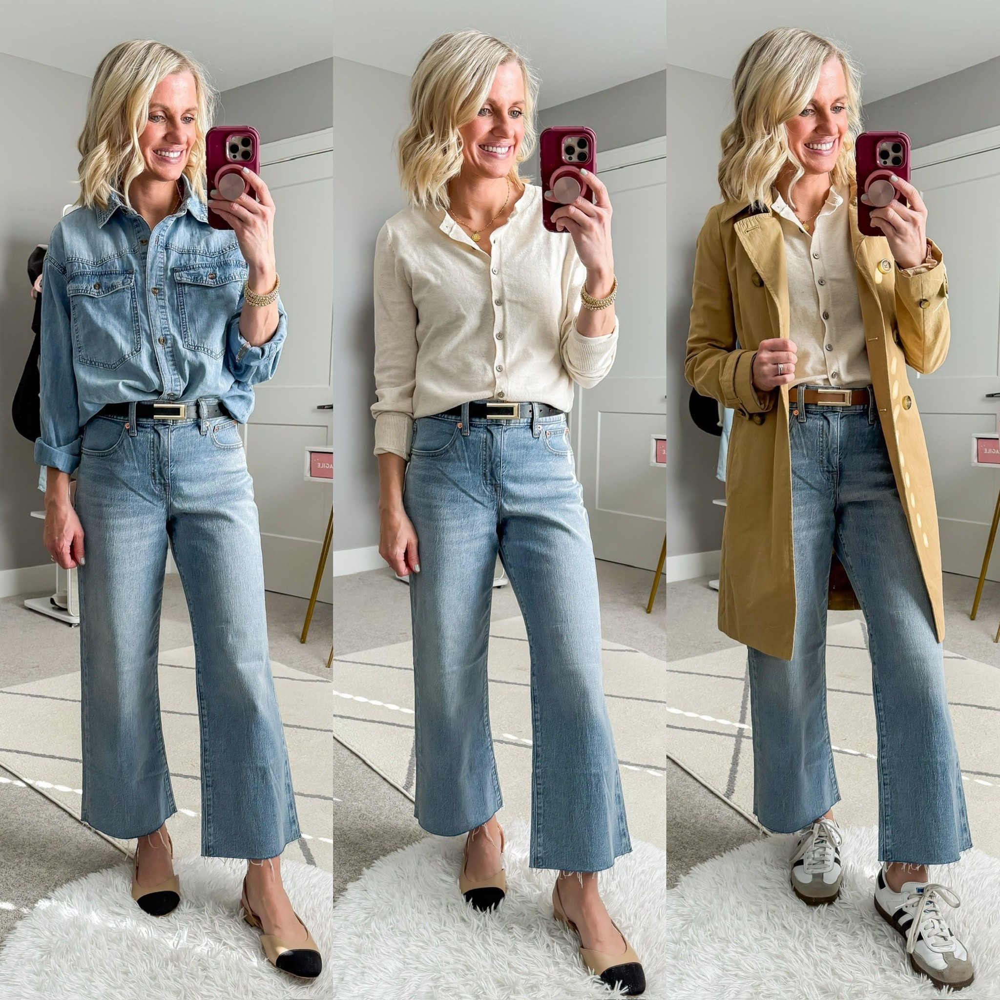 Spring capsule wardrobe outfits with jeans  

#LTKStyleTip #LTKPetite #LTKSeasonal