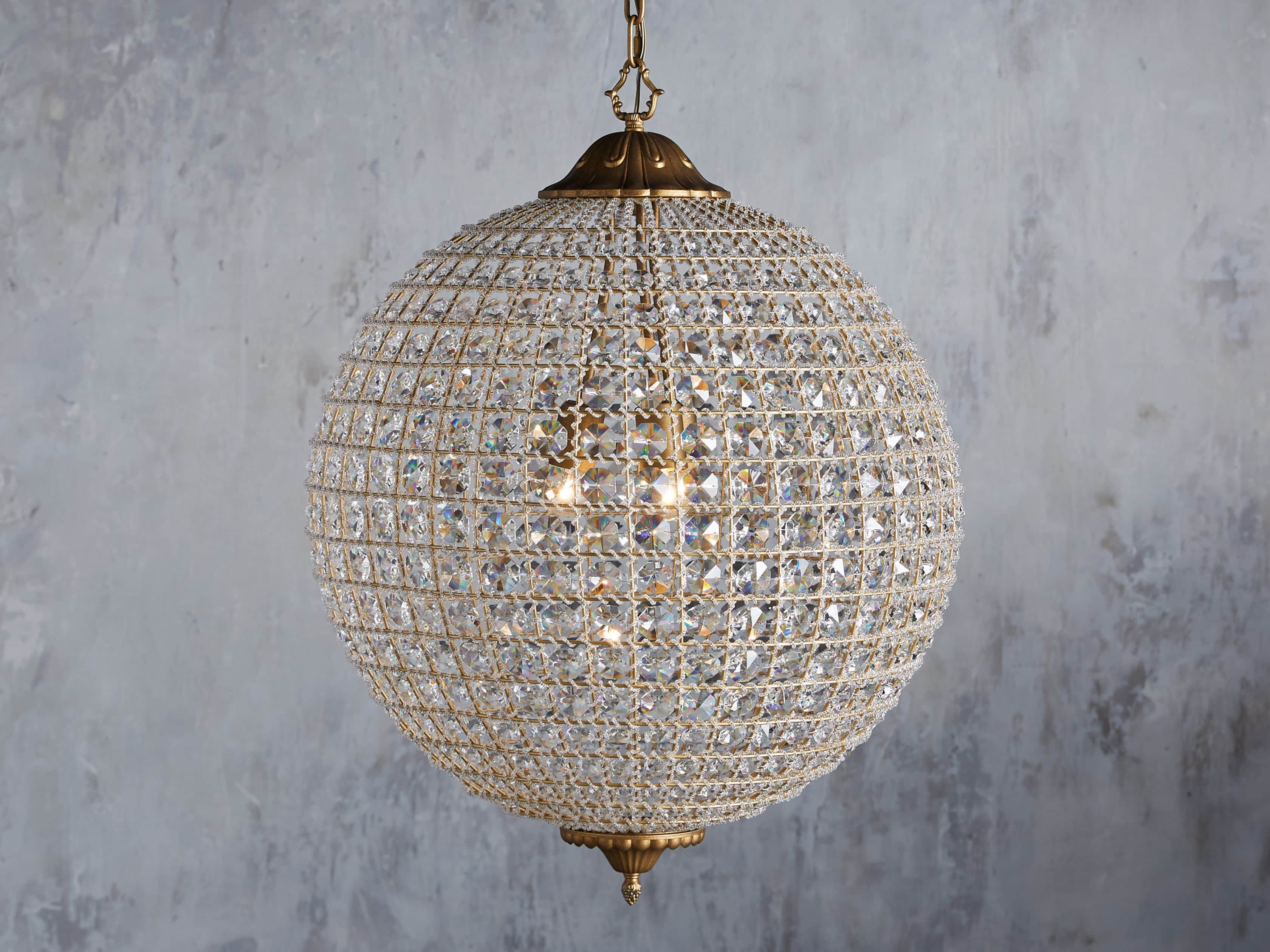 Poppy Round Chandelier | Arhaus