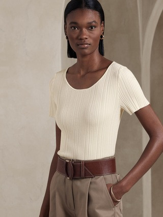 Millie Ribbed Top | Banana Republic (US)