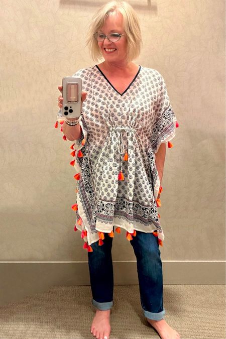 This J.Jill poncho is fabulous-it looks great with the Boyfriend jeans and could easily double as a cover-up.

#jjill #jjillfashion #summerfashion #bathingsuitcoverup #fashionover50 #fashionover60

#LTKunder100 #LTKSeasonal #LTKstyletip