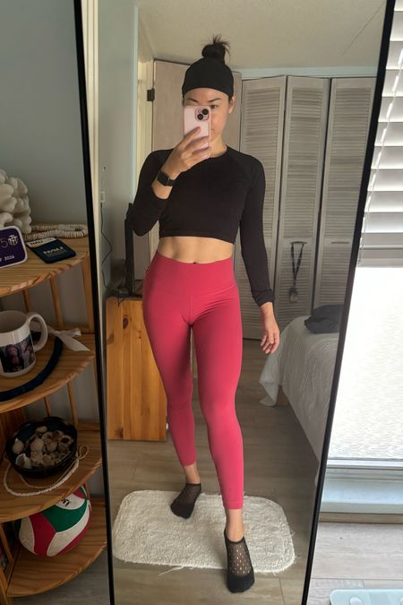 Team red or team pink for Valentine’s Day?  

I think I’m team pink but love red too.  

These Align pants are on sale!  They are single lined and so comfy!  

For some reason this outfit gives me Mulan vibes 🫶.  I’m not complaining..I ❤️ her! 

#LTKfitness #LTKSpringSale #LTKSeasonal