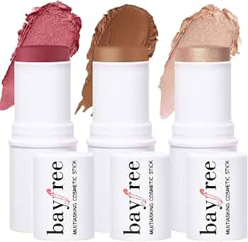 KIMUSE Multi Stick Trio Face Makeup, Cream Blush Stick for Cheeks & Lips, Contour Stick & Highlig... | Amazon (UK)