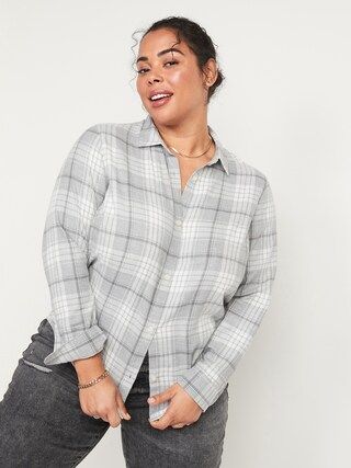 Classic Plaid Flannel Shirt for Women | Old Navy (US)