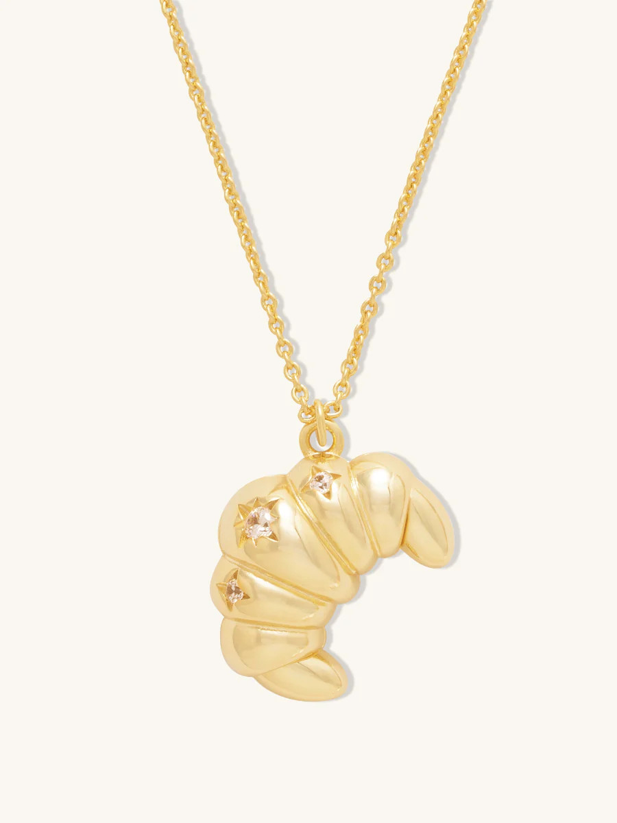 Croissant Gold Necklace | Wanderlust + Co | Wanderlust + Co