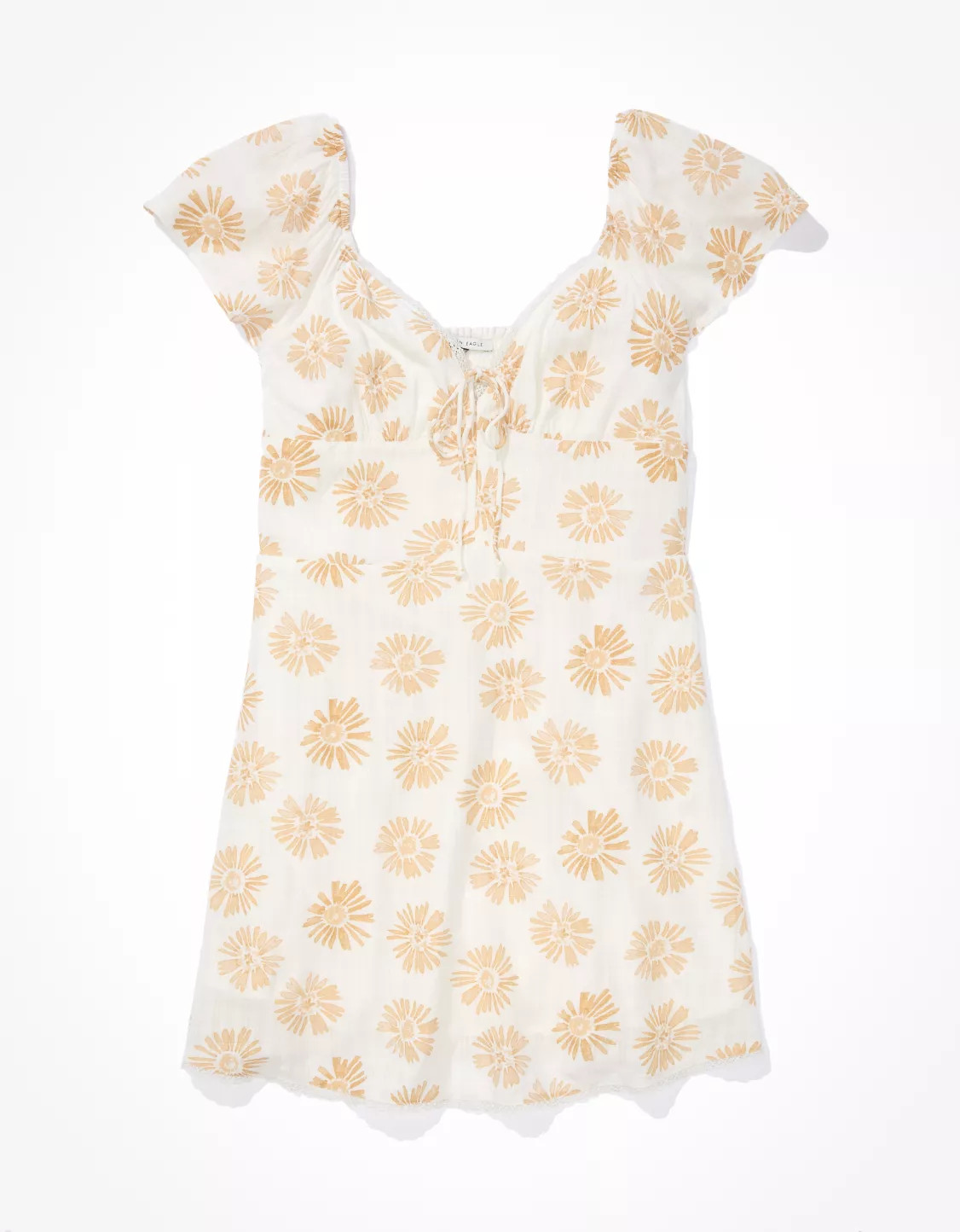 AE Flutter-Sleeve Corset Mini Dress | American Eagle Outfitters (US & CA)