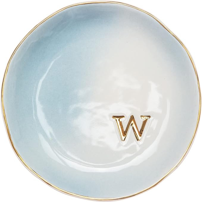 COLLECTIVE HOME - Ceramic Jewelry Tray, Decorative Trinket Dish for Rings Earrings Necklaces Brac... | Amazon (US)