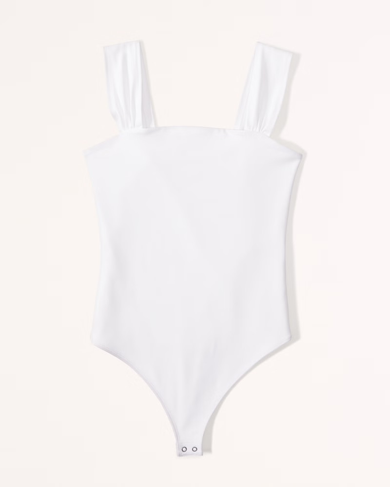 Seamless Fabric Ruched Strap Bodysuit | Abercrombie & Fitch (US)