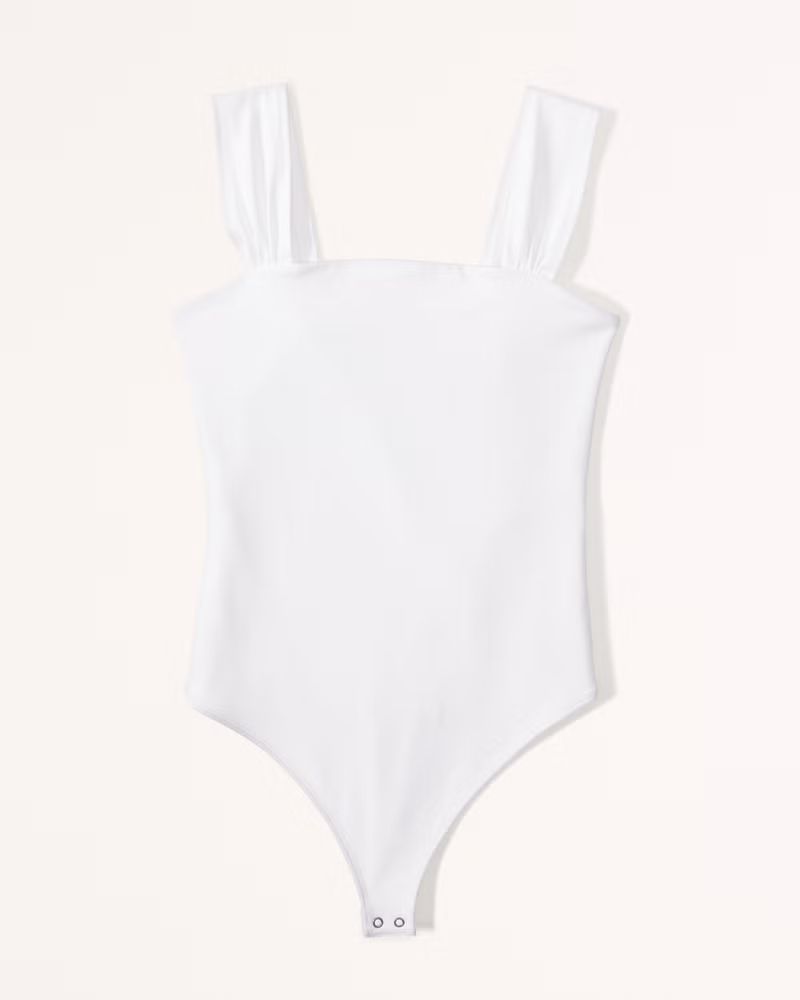 Seamless Fabric Ruched Strap Bodysuit | Abercrombie & Fitch (US)