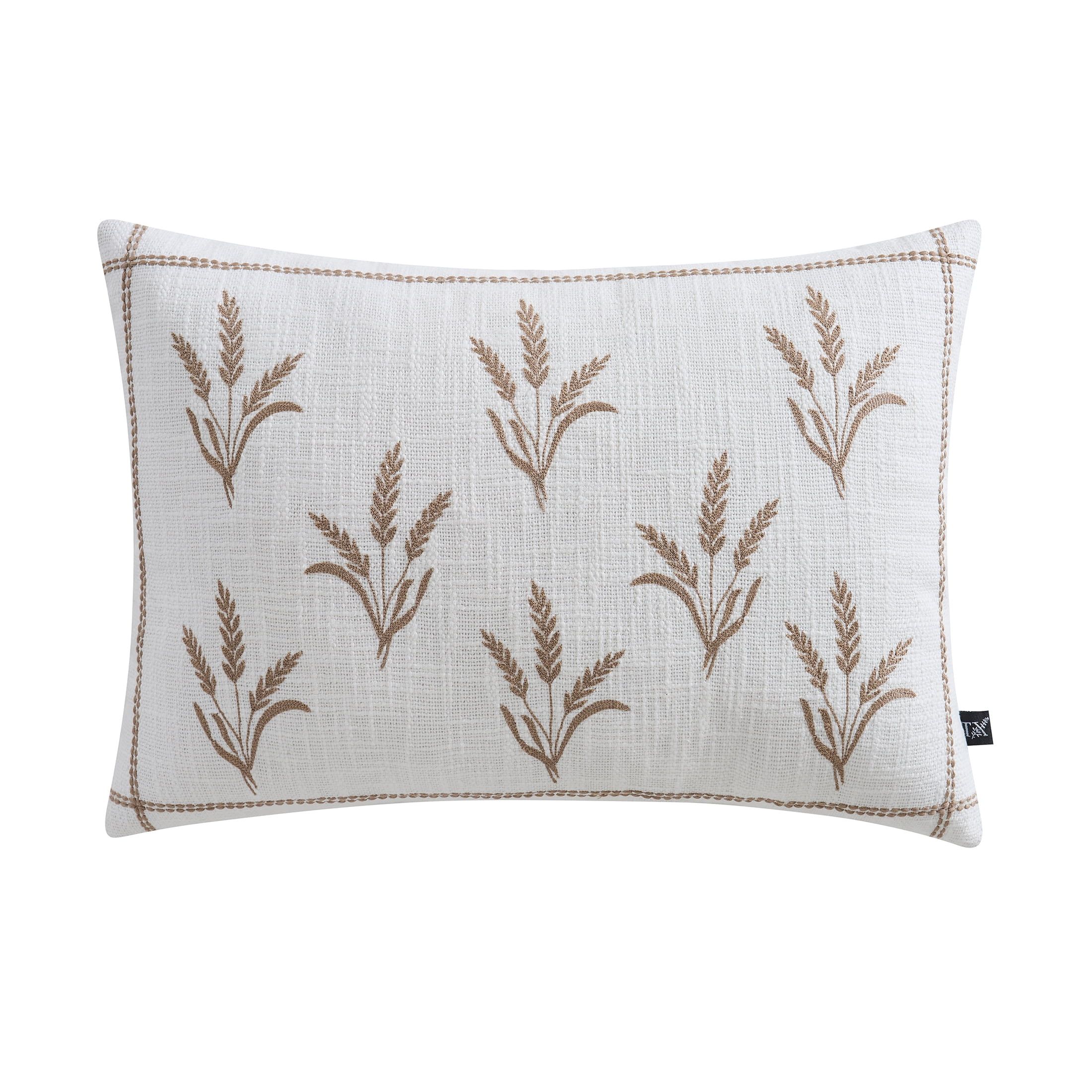 My Texas House 14" x 20" Harvest Wheat Ivory Cotton Slub Decorative Pillow | Walmart (US)