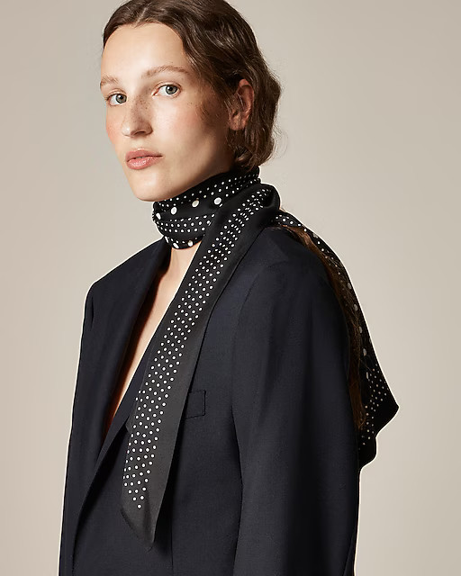 Printed silk scarf | J. Crew US
