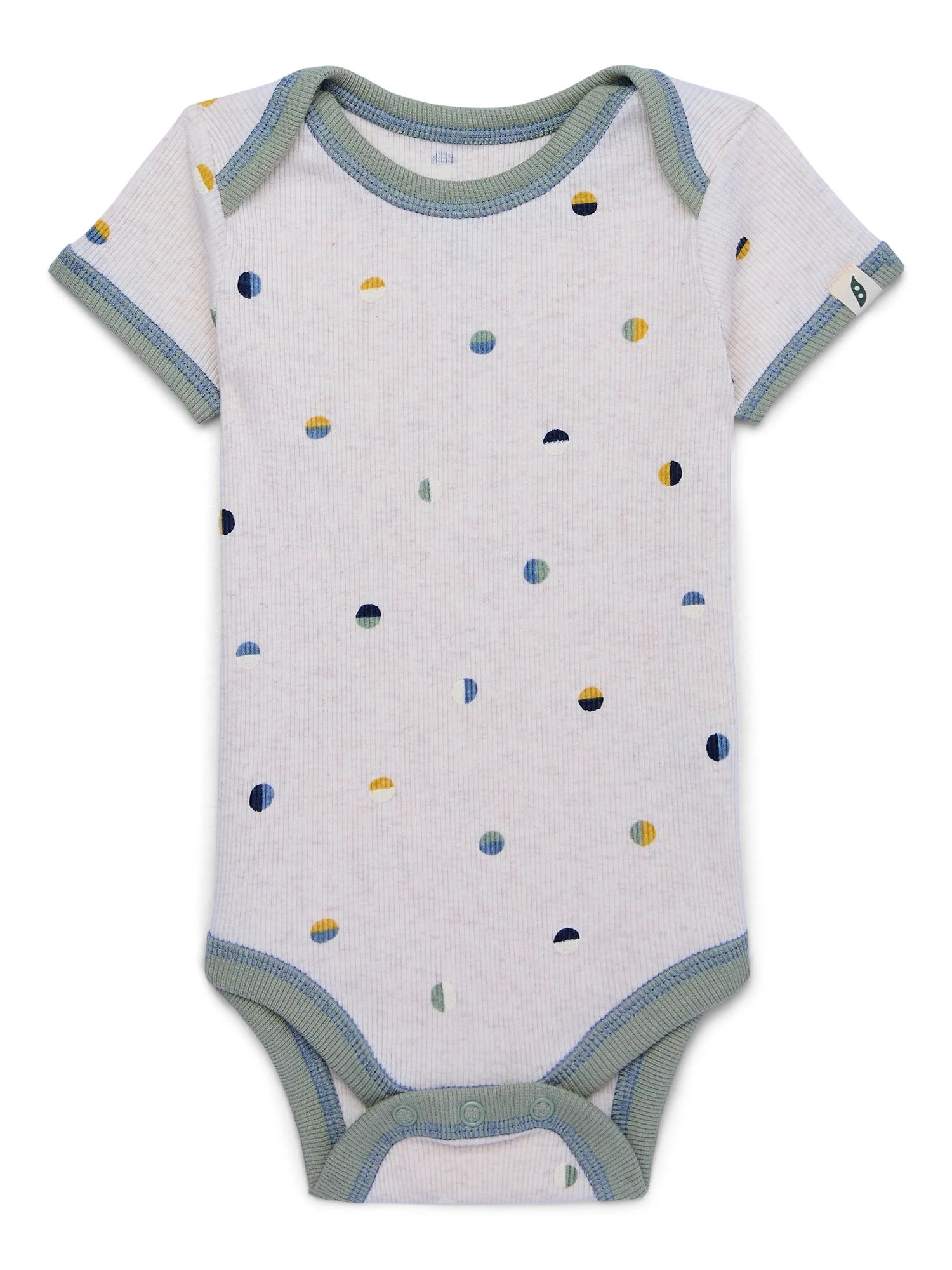 easy-peasy Baby Short Sleeve Lap Shoulder Bodysuit, Sizes 0-24 Months | Walmart (US)