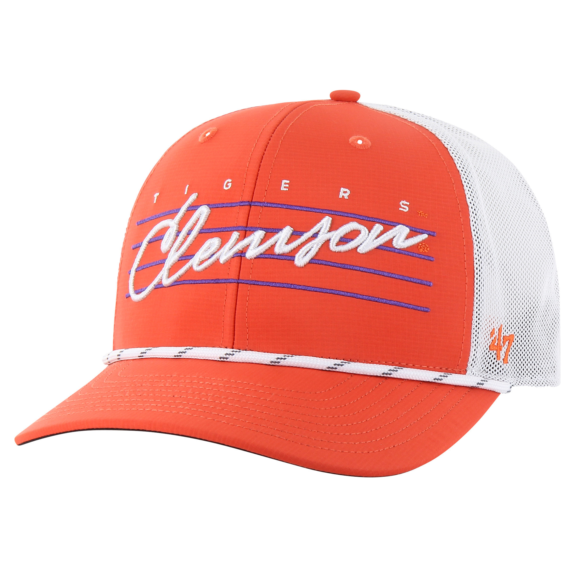Men's '47 Orange Clemson Tigers Downburst Trucker Adjustable Hat | Fanatics