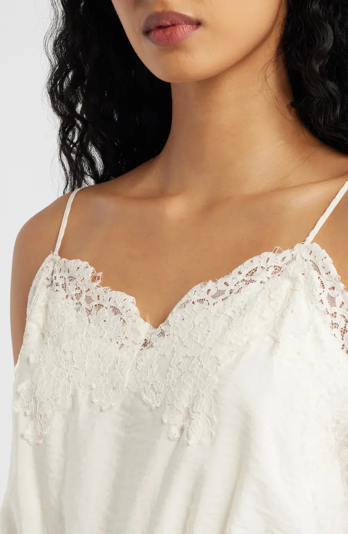 Wide Leg Lace & Satin Jumpsuit | Nordstrom