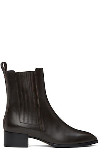 Brown Neil Ankle Boots | SSENSE