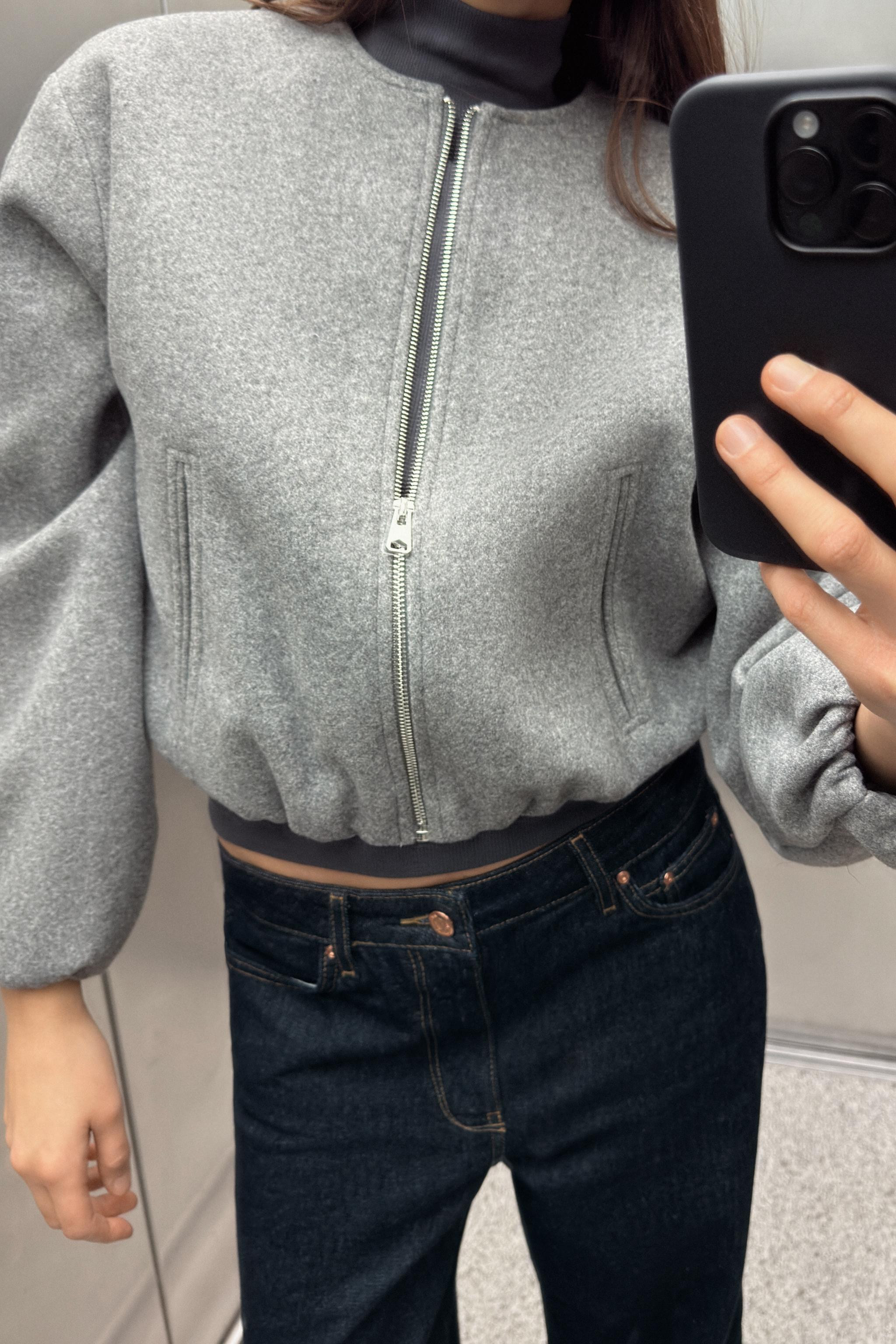 ELASTICATED TRIM SOFT BOMBER JACKET | Zara US