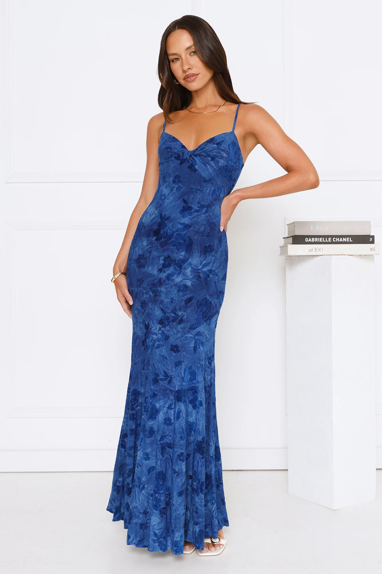 She’s A Wildflower Maxi Dress Blue | Hello Molly (US)