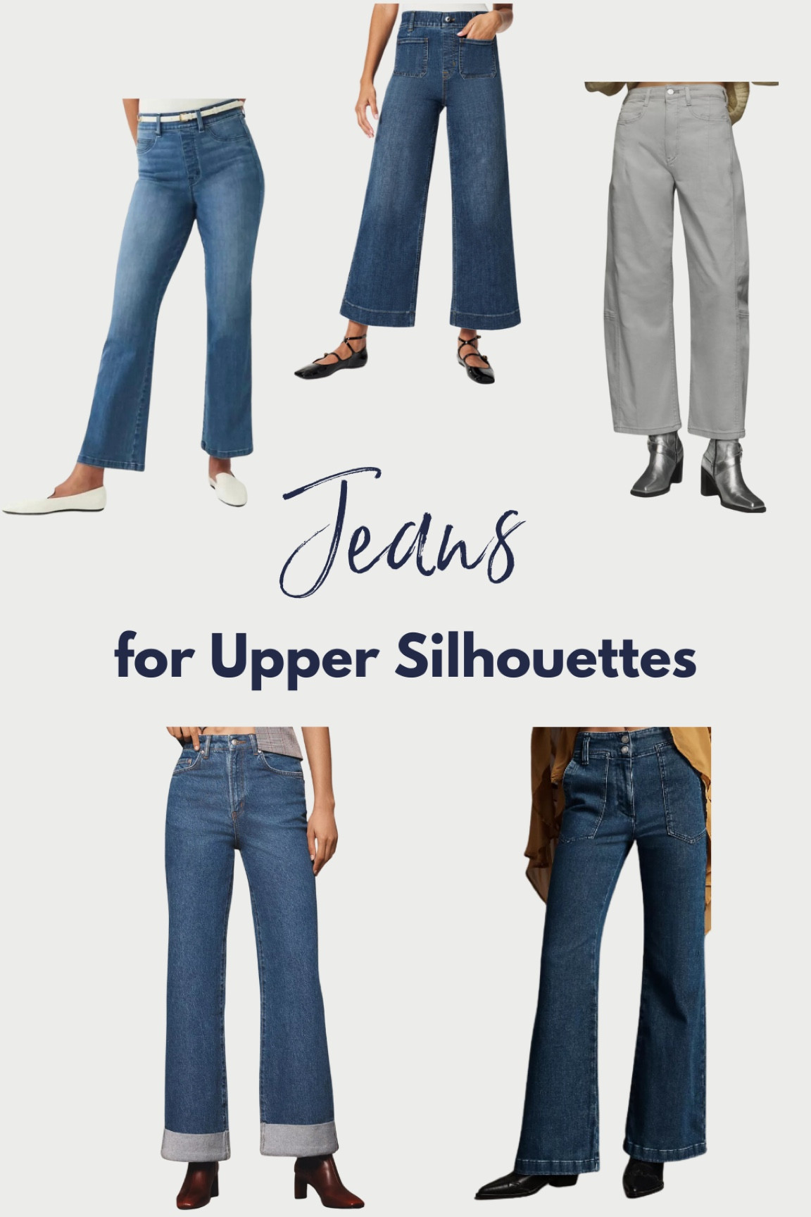 Upper Silhouettes rock a flare or fuller leg. These 5 options will balance hips to your shoulders to always look fabulous.

#LTKStyleTip #LTKOver40 #LTKGiftGuide