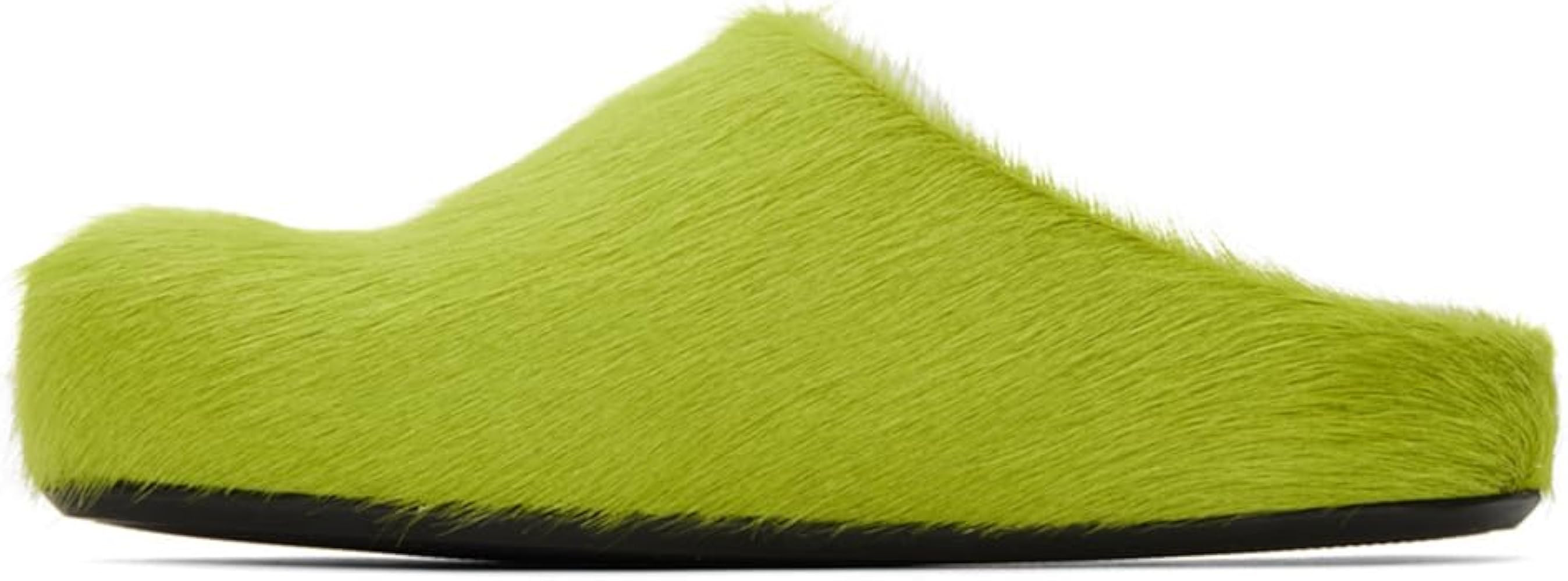 Vertundy Women's Fur Mules Slip On Real Fur Slides Flat Round Toe Platform Fuzzy Clogs Shoes | Amazon (US)