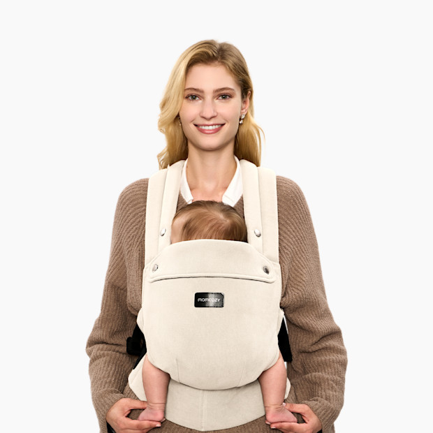 Momcozy Baby Carrier with Natural Cotton Linen in Cream | Babylist