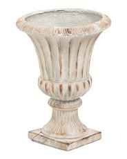 16x22 Outdoor Terracotta Distressed Urn Pedestal Planter | TJ Maxx