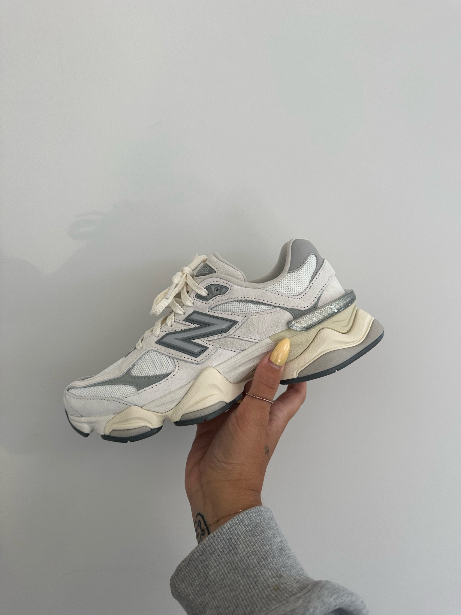 Sea salt 9060 new balance sneakers
Dad sneaker
Fall shoe 
White sneaker 
Chunky sneaker 

#LTKshoecrush #LTKstyletip