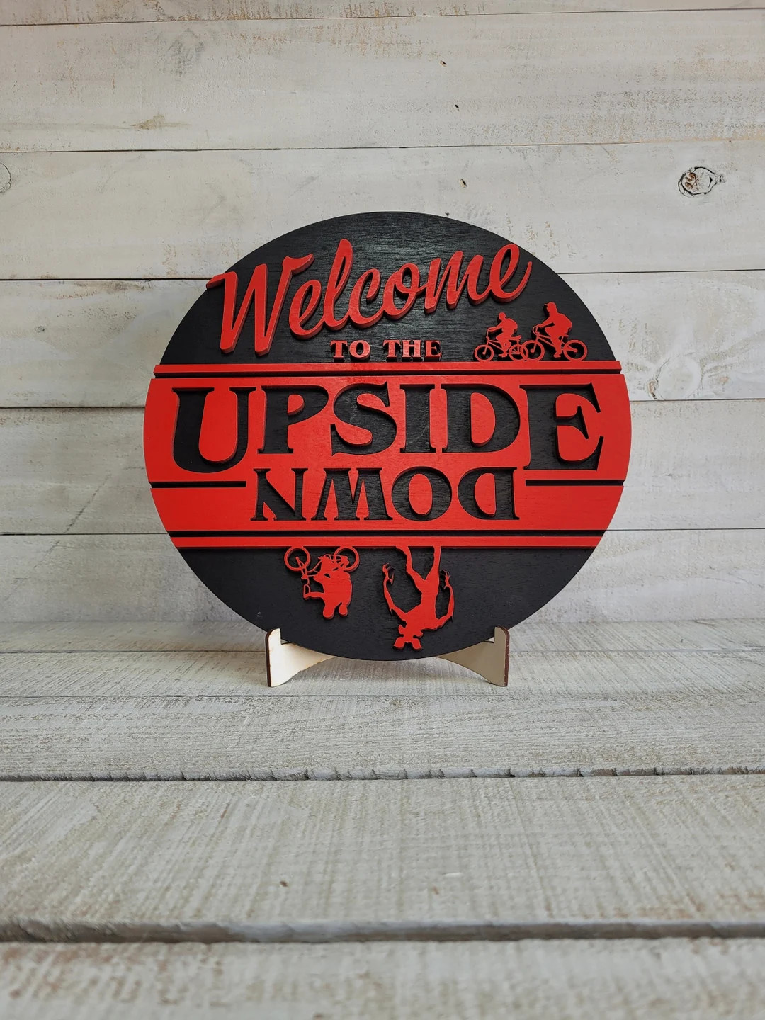 Welcome to the Upside Down Sign Stranger Things Inspired - Etsy | Etsy (US)