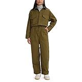 Levi's Women's Premium Baggy Surplus Jumpsuit, (New) Dark Olive, Medium | Amazon (US)