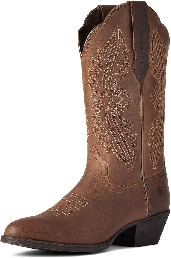Ariat Women's Heritage R Toe StretchFit Western Boot | Amazon (US)