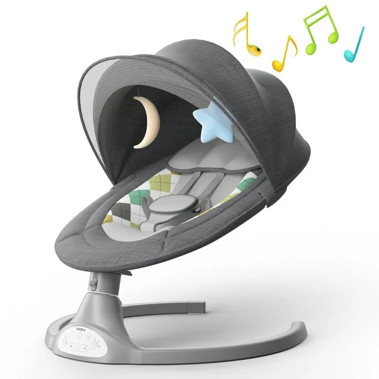Electric Baby Swing Chair,Newborn Sleeping Crib, Infant Bouncer Rocking Seat,With Bluetooth Music... | Walmart (US)
