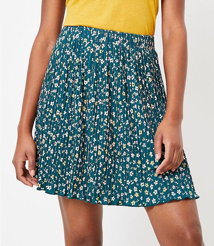 Floral Pleated Skirt | LOFT