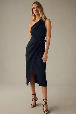 By Anthropologie One-Shoulder Linen Dress | Anthropologie (US)