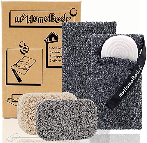 Soap Saver Pouch | Exfoliating Sponge Soap Pocket Body Exfoliator Sponges for Bath or Shower | Bo... | Amazon (US)